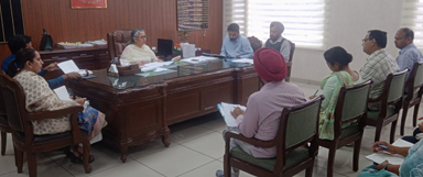 ਮਹਿਲ ਕਲਾਂ ਵਿਖੇ ਤਹਿਸੀਲ ਕੰਪਲੈਕਸ ਦੀ ਉਸਾਰੀ ਸਬੰਧੀ ਕੀਤੀ ਗਈ ਬੈਠਕ