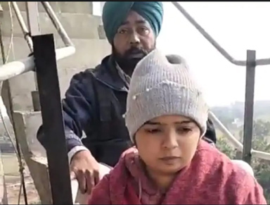 ਪਾਣੀ ਵਾਲੀ ਟੈਂਕੀ ‘ਤੇ ਚੜ ਗਏ ਪਿਓ ਧੀ…ਏਜੰਟ ਨੇ ਮਾਰੀ 10 ਲੱਖ ਦੀ ਠੱਗੀ