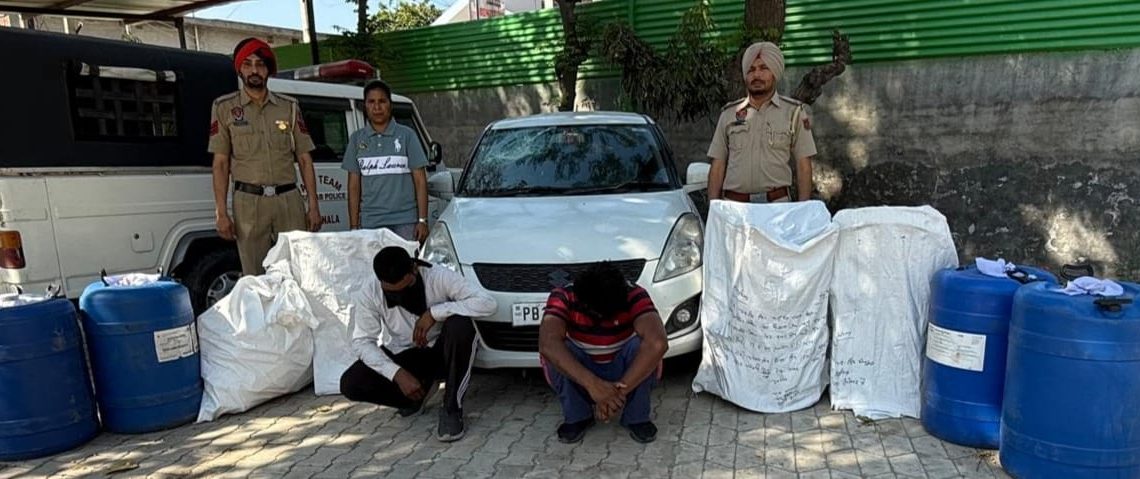 ਸੀਆਈਏ ਸਟਾਫ ਵੱਲੋਂ 600 ਬੋਤਲ ਅੰਗਰੇਜ਼ੀ ਸ਼ਰਾਬ ਬਰਾਮਦ, 2 ਵਿਅਕਤੀ ਕਾਬੂ