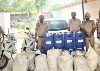 ਬਰਨਾਲਾ ਪੁਲਿਸ ਨੇ ਫੜੇ ਨਾਜਾਇਜ਼ ਸ਼ਰਾਬ ਦੇ 47 ਡੱਬੇ