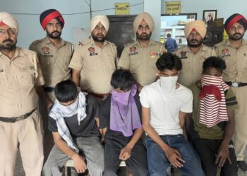 ਬਰਨਾਲਾ ਪੁਲਿਸ ਨੇ 4 ਲੁਟੇਰੇ ਕੀਤੇ ਕਾਬੂ….ਲੁੱਟ ਖੋਹ ਦਾ ਮੋਟਰਸਾਈਕਲ ਅਤੇ ਫੋਨ ਬਰਾਮਦ