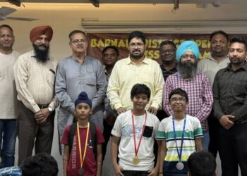 ਬਰਨਾਲਾ ਜ਼ਿਲ੍ਹਾ ਚੈੱਸ ਐਸੋਸਿਏਸ਼ਨ ਵੱਲੋਂ ਕਰਵਾਇਆ ਜ਼ਿਲ੍ਹਾ ਪੱਧਰੀ ਓਪਨ ਪ੍ਰੈਕਟਿਸ ਚੈੱਸ ਟੂਰਨਾਮੈਂਟ