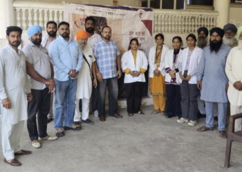 ਟਰੱਕ ਯੂਨੀਅਨ ਮਹਿਲ ਕਲਾਂ ‘ਚ ਲਗਾਇਆ ਅੱਖਾਂ ਤੇ ਸ਼ੂਗਰ ਚੈੱਕਅੱਪ ਕੈਂਪ