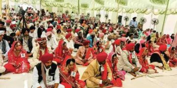 ਸ੍ਰੀ ਗੁਰੂ ਰਵਿਦਾਸ ਵੈੱਲਫੇਅਰ ਟਰੱਸਟ (ਰਜਿ) ਜ਼ਿਲ੍ਹਾ ਬਰਨਾਲਾ ਵੱਲੋਂ 10 ਲੋੜਵੰਦ ਲੜਕੀਆਂ ਦੇ ਵਿਆਹ ਕੀਤੇ ਗਏ