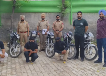 ਬਰਨਾਲਾ ਪੁਲਿਸ ਨੇ ਫੜਿਆ ਮੋਟਰਸਾਈਕਲ ਚੋਰ ਗਿਰੋਹ….6 ਚੋਰੀ ਦੇ ਮੋਟਰਸਾਈਕਲ ਵੀ ਬਰਾਮਦ