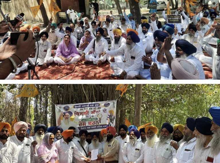 ਬਿਜਲੀ ਦੇ ਵੱਡੇ ਵੱਡੇ ਕੱਟਾਂ ਖ਼ਿਲਾਫ਼ ਅਕਾਲੀ ਦਲ ਨੇ ਮਹਿਲ ਕਲਾਂ ਵਿੱਚ ਲਗਾਇਆ ਧਰਨਾ, ਸਰਕਾਰ ਵਿਰੁੱਧ ਨਾਅਰੇਬਾਜ਼ੀ